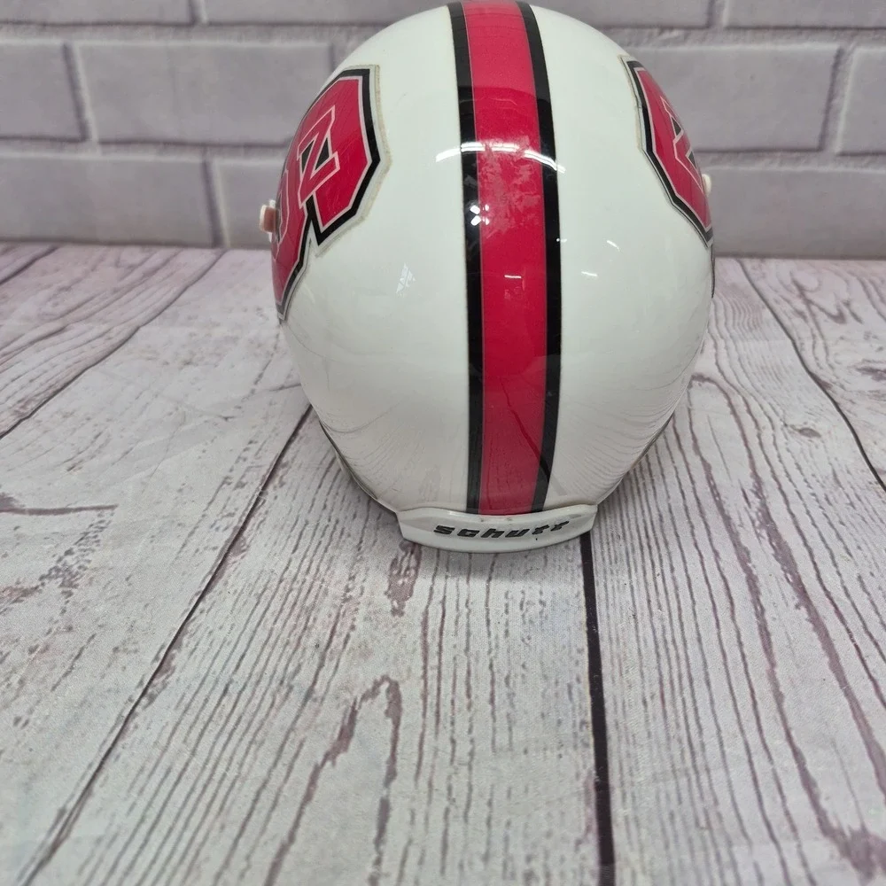 North Carolina NC State Wolfpack Mini Helmet~ Schutt~Face‎ Guard~Chin Strap